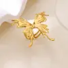 Wholesale 304 Stainless Steel Copper Star Heart Shape Butterfly Electroplating PVD Coated Zircon 18K Gold Plated White Gold Plated Elegant Classical Novelty Plating Open Rings Rings