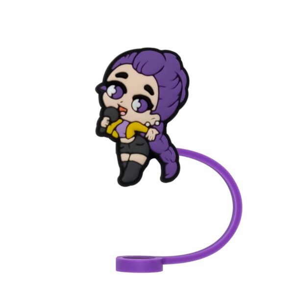 Wholesale Music-themed Gothic silicone straw cap Straw Tube Cap OLY Exclusive