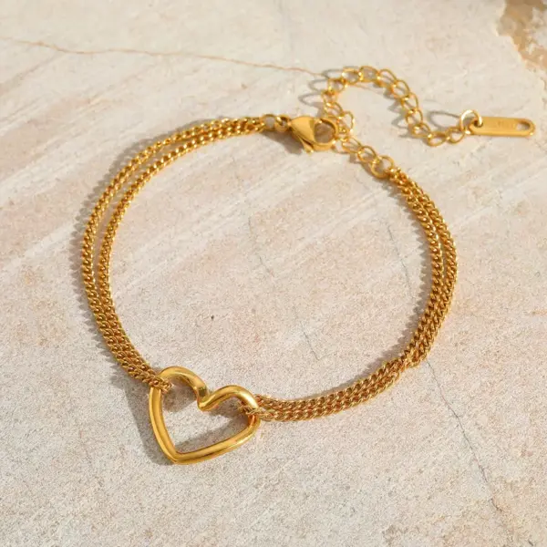 18K Real Gold Plated 304 Stainless Steel PVD Coated Solid Color Simple Style Pendant Necklace For Women's