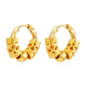 MS-653a Golden Twisted Dragon Beads