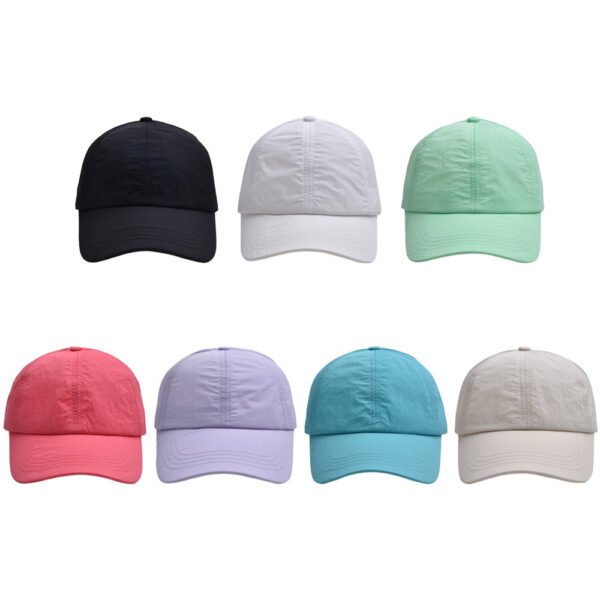 Wholesale 2024 Korean Style New Breathable Waterproof Quick-drying Baseball Cap Men's and Women's Japanese Style Simple Fresh Cap Travel Cap