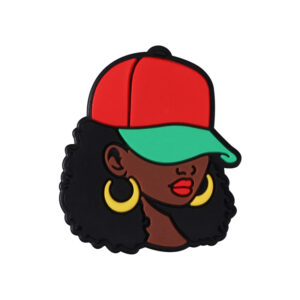 Black girl in sun hat