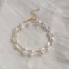 Wholesale Elegant Round Freshwater Pearl Copper Plating 18k Gold Plated Necklace