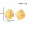 Wholesale PVD Coated 16K Gold Plated Geometric 304 Stainless Steel Modern Style Simple Style Waterproof Non Tarnish