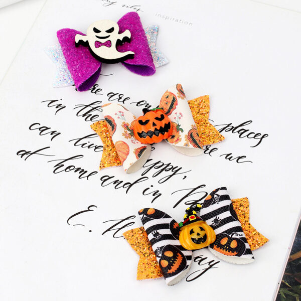 Wholesale Halloween Bow Hairpin