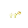 Wholesale 14K Gold Plated 316 Stainless Steel Zircon Star Casual Formal Simple Style Ear Studs For Unisex