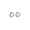 Wholesale Electroplated Golden Plated U Shape Copper Simple Style Inlay Hoop Earrings