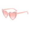 Wholesale European and American Retro Trend Large Frame Love Diamond Sunglasses Men and Women's Personalized Decorative Sunglasses