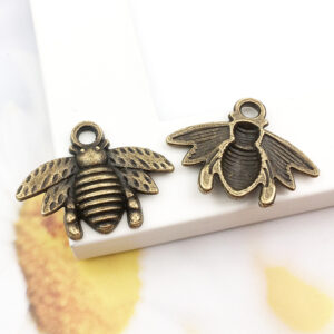Ancient Bronze Bee 16x20mm