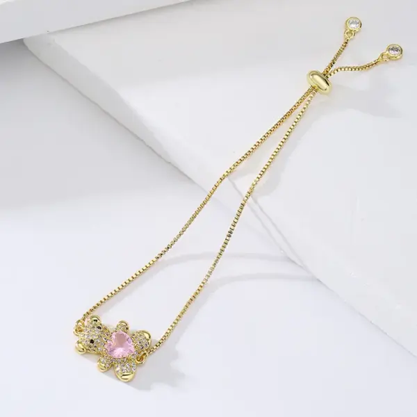 Wholesale Bear Copper Cute Fashion Bracelets