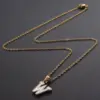 Wholesale Jewelry Simple Style Commute Letter 304 Stainless Steel Shell Gold Plated Plating Inlay Pendant Necklace