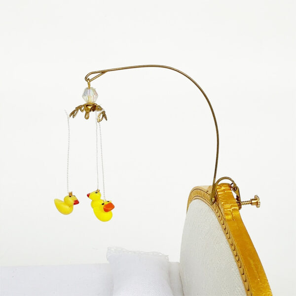 Wholesale 1:12 doll house dollhouse mini model scene children's room accessories yellow duckling hanging bedside toys