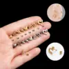 1 Piece Ear Cartilage Rings & Studs Retro Punk Korean Style Heart Shape Butterfly 316L Stainless Steel Waterproof Non Tarnish Surgical Steel