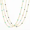 Wholesale Jewelry Fashion Geometric 304 Stainless Steel 16K Gold Plated White Gold Plated Gold Plated Plating Stainless Steel Necklaces