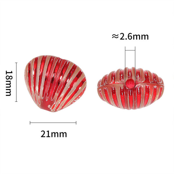 Wholesale Colorful seashell beads with open holes