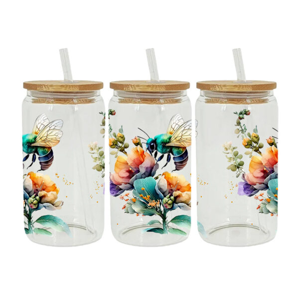 Wholesale New Cartoon printing heat transfer Cup sticking crystal logo pattern 23 cmX11cm in stock