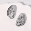 PVD Coated Real Gold Plated 18K Gold Conch 304 Stainless Steel Vintage Style Modern Style Simple Style Waterproof Non Tarnish Ear Studs