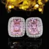 Wholesale Fashion Geometric Copper Zircon Earrings 1 Pair
