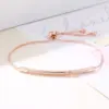 Wholesale 304 Stainless Steel Copper Gold Plated Casual Elegant Simple Style Drawstring Inlay One-Shaped Quadrilateral Bamboo Zircon Bracelets