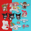 Wholesale DIY Sanrio embroidered patches for clothes, backpacks, scarves, hats, ironing, sewing, badges, and stickers.