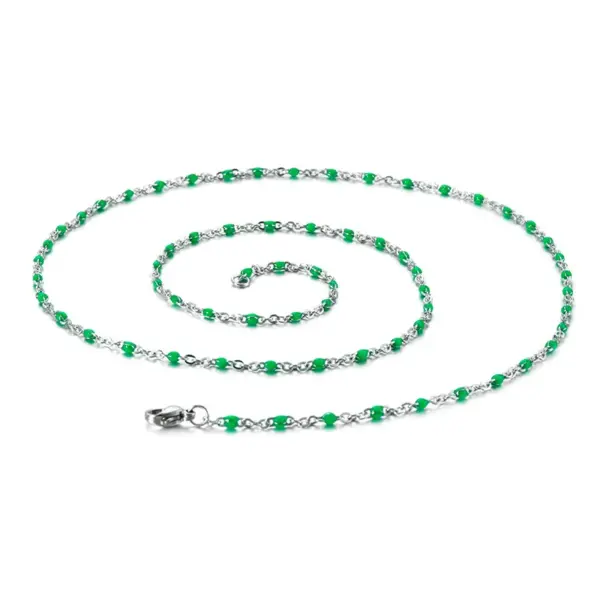 Wholesale Ion Plating (IP) Geometric 304 Stainless Steel Fashion Waterproof Non Tarnish 304 Stainless Steel Necklace