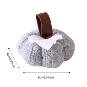 Small knit pumpkin gray