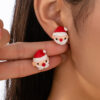 Wholesale Christmas Snowman Santa Claus Earrings