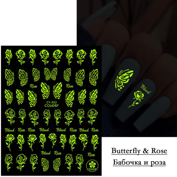 Wholesale Luminous nail stickers