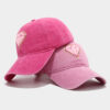 Wholesale Women's Sun Hat with Diamond Patch, Retro Soft-Top Baseball Cap, Autumn Face-Shaping Fashion Trendy Baseball Cap