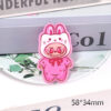 Wholesale New loose powder cross-border cartoon fabric cute jewelry acrylic pins adorable DIY patch accessories