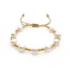 Wholesale Retro Star Heart Shape Pearl Soft Clay Copper Bracelets In Bulk
