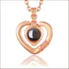 Wholesale New Copper Creative 100 Languages I Love You Pendant Without Chain