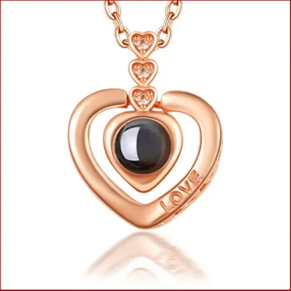 Wholesale New Copper Creative 100 Languages I Love You Pendant Without Chain
