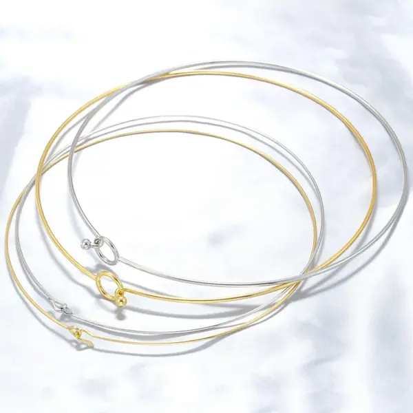 Wholesale Jewelry Casual Simple Style Geometric 304 Stainless Steel 18K Gold Plated Choker