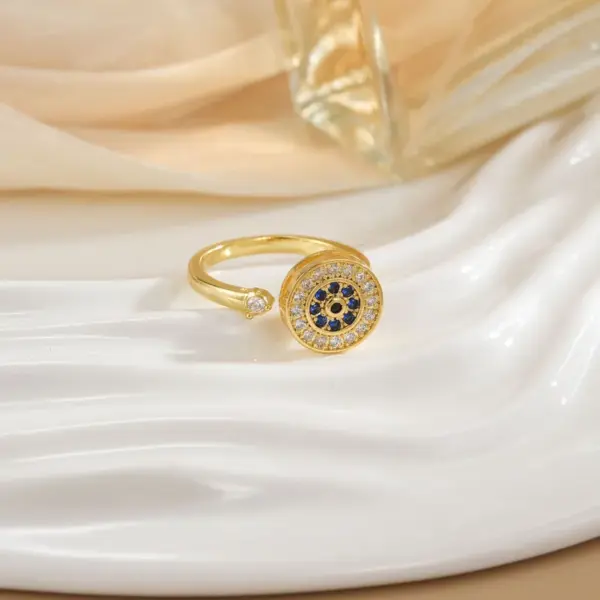 Wholesale Jewelry Simple Style Classic Style Flower Copper Plating Open Rings