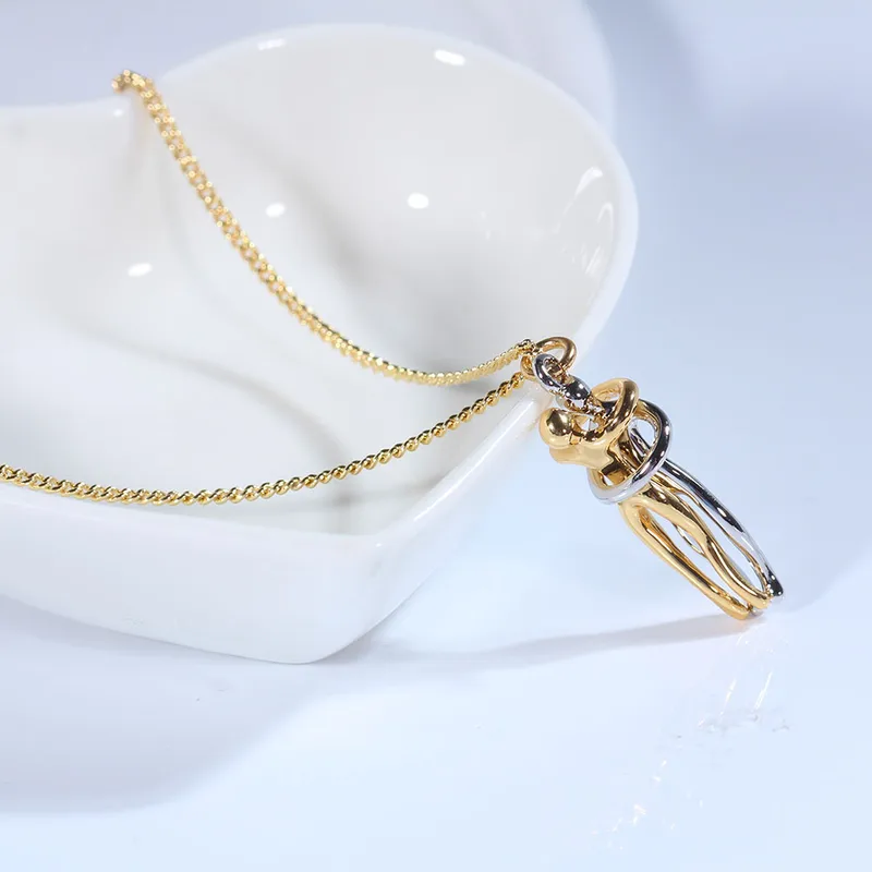 Wholesale 304 Stainless Steel Human PVD Coated 18K Real Gold Plated Simple Style Waterproof Non Tarnish Mixed Metal Cable Chain Snake Chain Earrings N