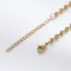 Wholesale PVD Coated 18K Gold Plated Round Stainless Steel Simple Style Waterproof Non Tarnish Bracelets