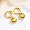Wholesale Jewelry Elegant Classic Style Heart Shape 304 Stainless Steel Bracelets Earrings Necklace