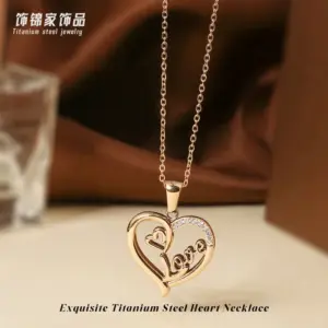 Rose Gold Heart Necklace N0453R