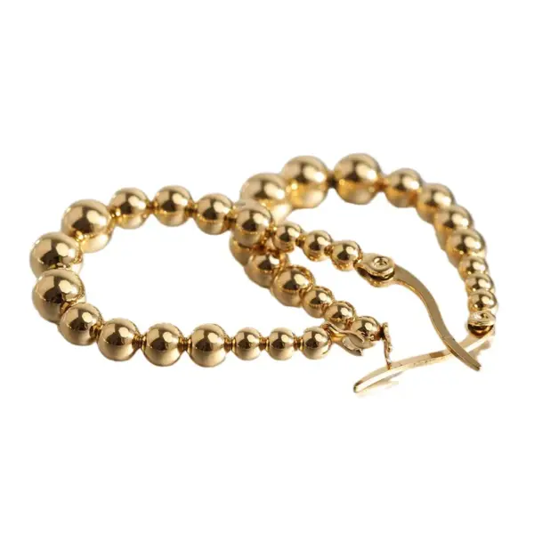 Wholesale 1 Pair Elegant Simple Style U Shape Plating Stainless Steel 18k Gold Plated Earrings