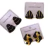 Wholesale Fashionable Irregular Heart Triangle Colorful Drip Oil Non-fading 304 Stainless Steel Earrings Elegant Women's Jewelry Accessories