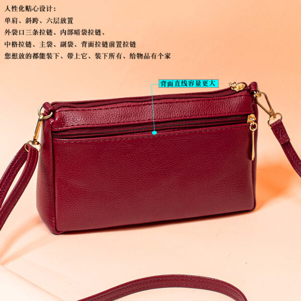 oly-b3b874541fb4769ab2ffc21efcdfd566 Wholesale 2024 Women's Bag Single Shoulder Crossbody Bag Simple Internet pular Women's Bag Stall Sply Retro Six-layer Food Bag Lightweight