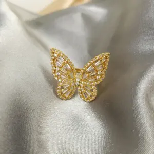 Z0005-Butterfly Gold / Adjustable Opening
