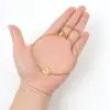 Wholesale PVD Coated Real Gold Plated Letter 201 Stainless Steel 304 Simple Style Classic Waterproof Non Tarnish Bracelets