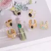 Wholesale PVD Coated 18K Gold Real Gold Plated Bow Knot Stainless Steel Retro Waterproof Non Tarnish