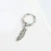 Wholesale Fashion Feather Plating 201 Stainless Steel Alloy No Inlaid Earrings