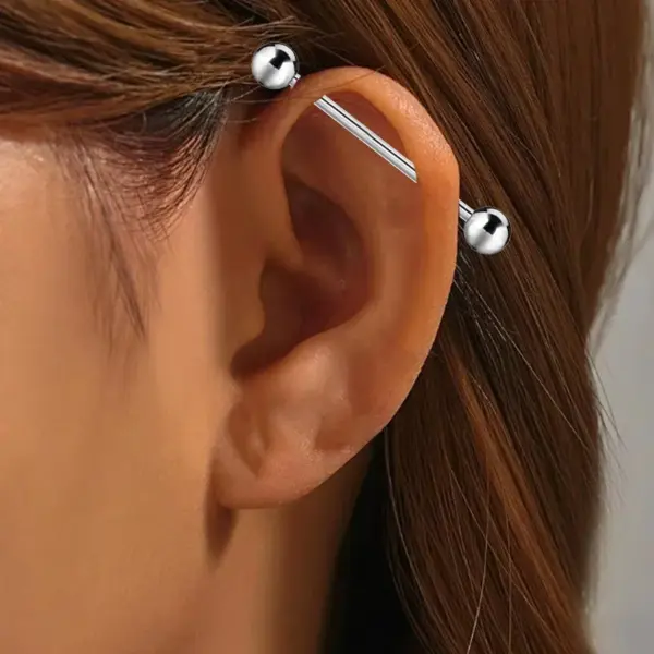 Wholesale 1 Piece Ear Cartilage Rings & Studs Simple Style Classic Style Geometric Pure Titanium Titanium Alloy Plating