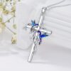 Wholesale Cross and bird pendant necklace