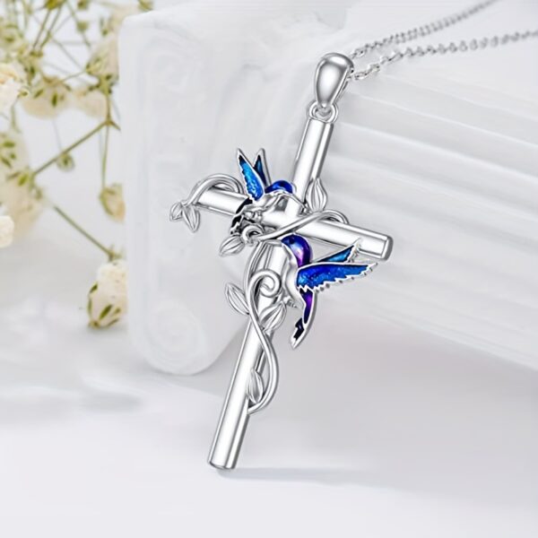 Wholesale Cross and bird pendant necklace