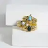 Wholesale PVD Coated 18K Gold Real Gold Plated 304 Stainless Steel Fashion Waterproof Non Tarnish
